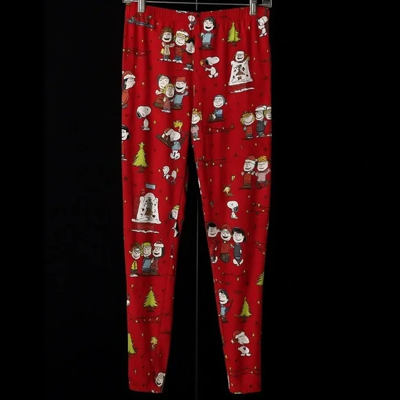 Peanuts Christmas Plush Joggers Pajama Pants - Picture 6 of 6